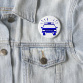 Politiewagen Ronde Button 5,7 Cm (In situ)