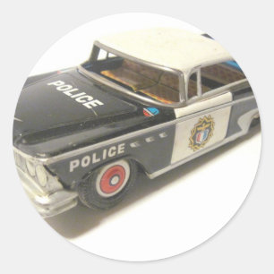 Politiewagen Ronde Sticker