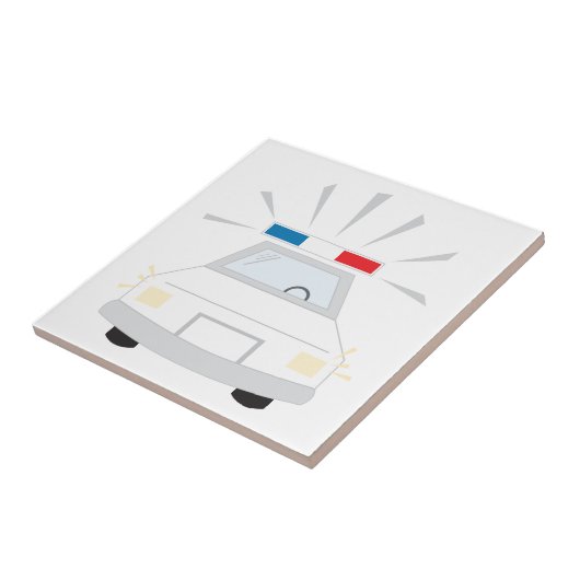 Politiewagen Tegeltje (Zijkant)