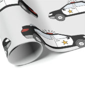 Politiewagens cadeaupapier (Rol Hoek)
