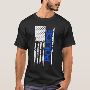 Politieweek 2023 Amerikaanse vlag T-shirt