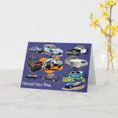 Politieweek Wenskaart 3 Kaart (Gele Bloem)