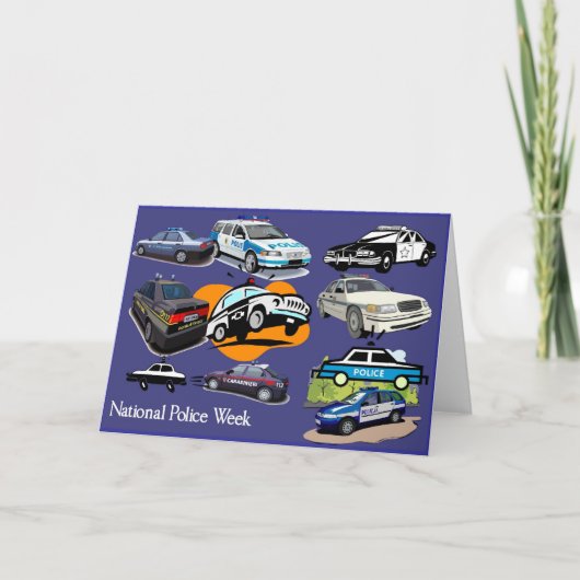 Politieweek Wenskaart 3 Kaart (Voorkant)