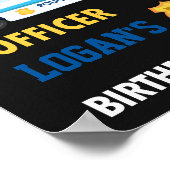 Politiewelkomstpartij poster Politiepartij (Hoek)