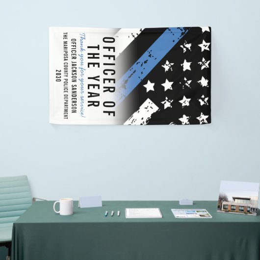 Politiewerknemer van het Jaar van de wetshandhavin Spandoek (Beurs)