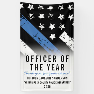 Politiewerknemer van het Jaar van de wetshandhavin Spandoek