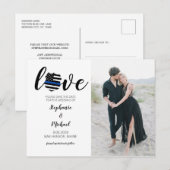 Politiewet Handhaving Foto Weduwsdatum Aankondigingskaart (Voorkant / Achterkant)