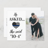 Politiewetshandhaving Weduwfoto opslaan Datum (Voorkant / Achterkant)