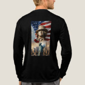 Politik of USA Tri-Blend Shirt (Achterkant volledig)