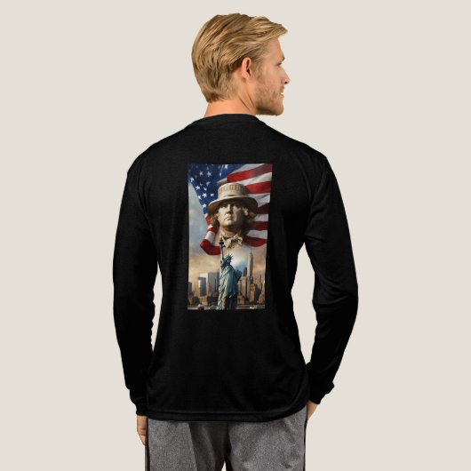 Politik of USA Tri-Blend Shirt (Achterkant)