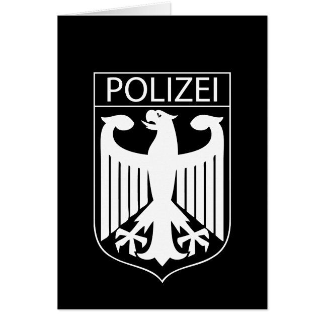 POLIZEI - Duitse politiesymbool Giften (Voorkant)