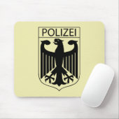 POLIZEI - Duitse politiesymbool Giften Muismat (Met muis)