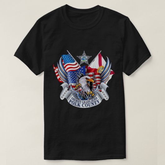 Polk County Grady Judd Patriotic Eagle T-Shirt (Design voorkant)