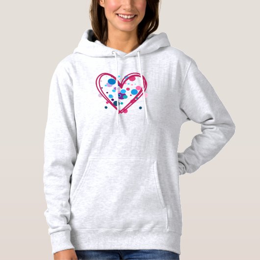 Polk Dot Heart Hoodie (Voorkant)