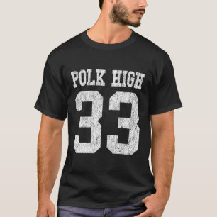Polk High School Football Jersey 33 Leeftijd Look T-shirt