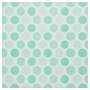 Polk Stippen Aqua Blue Fabric Stof