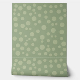Polk Stippen en Sage Green Textured Behang
