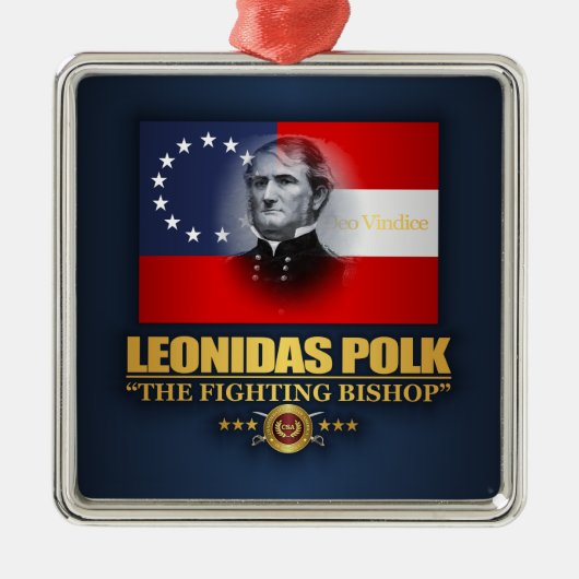 Polk (Zuidelijke Patriot) Metalen Ornament (Voorkant)