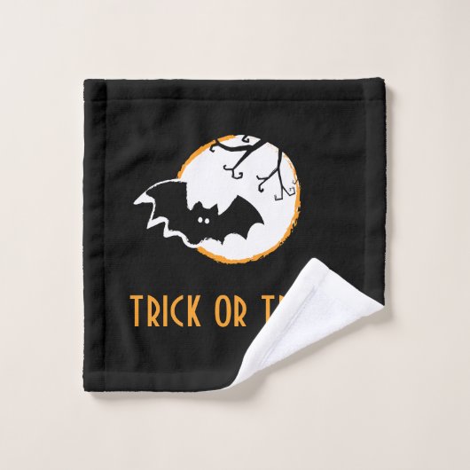 Polka Bat and Moon Bad Handdoek (Wasdoekje)