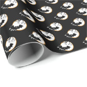 Polka Bat and Moon Cadeaupapier (Rol Hoek)