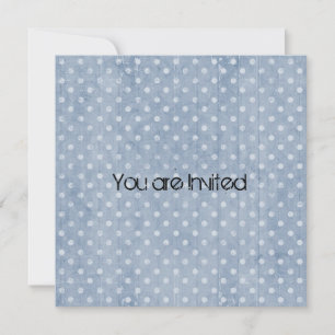 Polka Blue Abstract Baby shower Kaart