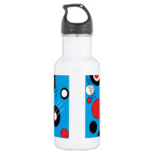 Polka Blue Waterfles (Achterkant)