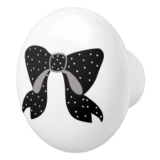 Polka Bow Knob Keramische Knop (Rechts)