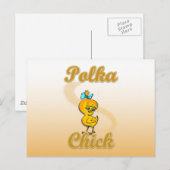 Polka Chick Briefkaart (Voorkant / Achterkant)