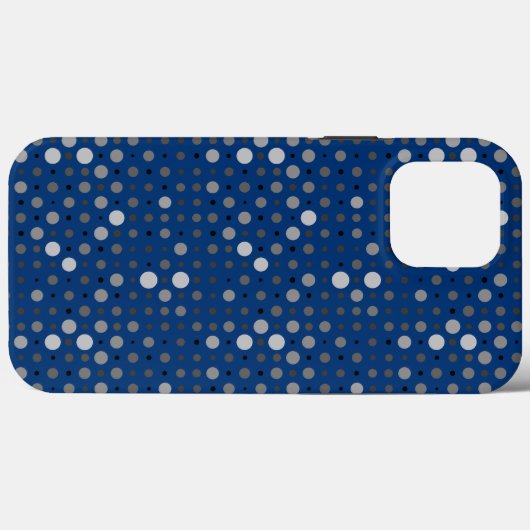 Polka Dot 01.Gray Blue BG Case-Mate iPhone Case (Achterkant (horizontaal))