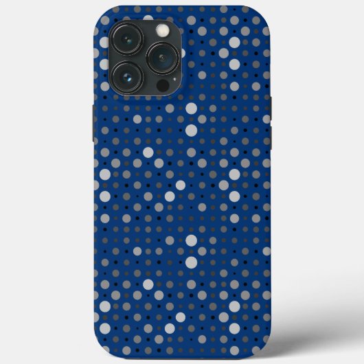 Polka Dot 01.Gray Blue BG Case-Mate iPhone Case (Achterkant)