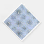 Polka Dot 01.Gray Lblue BG Servet (Hoek)