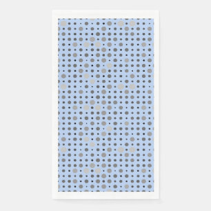 Polka Dot 01.Gray Lblue BG Servet