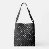 Polka Dot 01.Grey Black BG Crossbody Tas (Achterkant)