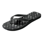 Polka Dot 01.Grey Black BG Teenslippers (Schuin)