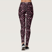 Polka Dot 01.Roze zwarte BG Leggings (Achterkant)