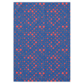 Polka Dot 01A.Red Dblue BG Tafelkleed (Voorkant)