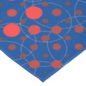 Polka Dot 01A.Red Dblue BG Tafelkleed (Gekanteld)