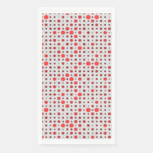 Polka Dot 01A.Red offwhite BG Servet