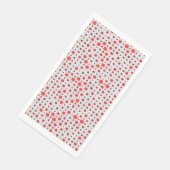 Polka Dot 01A.Red offwhite BG Servet (Hoek)
