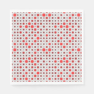 Polka Dot 01A.Red offwhite BG Servet