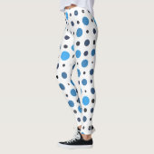 Polka Dot 01x.Blue schaduw Leggings (Links)