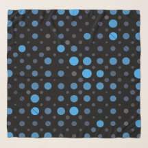Polka Dot 01X.Blue Shade Zwart BG