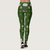 Polka Dot 01X.Grey Schaduw D Groen BG Leggings (Achterkant)