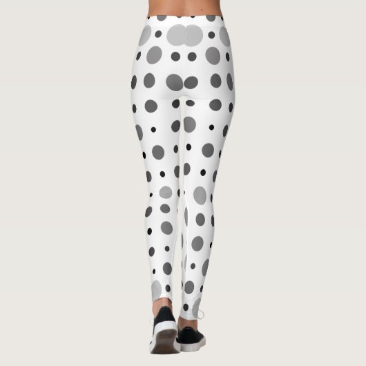 Polka Dot 01X.Grey Schaduw Leggings (Achterkant)