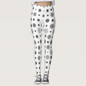 Polka Dot 01X.Grey Schaduw Leggings (Voorkant)