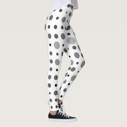 Polka Dot 01X.Grey Schaduw Leggings (Rechts)