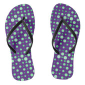 Polka Dot 02.Groen. D PAARSE BG Teenslippers (Voetbed)