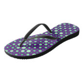 Polka Dot 02.Groen. D PAARSE BG Teenslippers (Schuin)