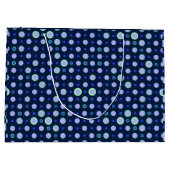 Polka Dot 03.Blue.Green DBlue BG Groot Cadeauzakje (Achterkant)