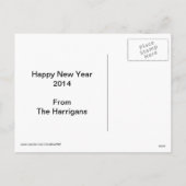 Polka Dot 2014 Kalender Briefkaart (Achterkant)